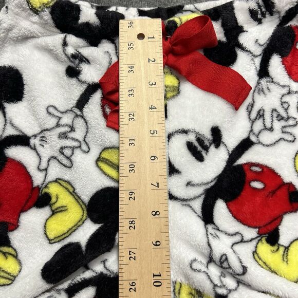 Disney Mickey Mouse Sleepwear Fleece Women's Small 4-6 White Pajama Pants - Picture 5 of 6